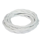 MATASSA 5 MT CAVO TRECCIA SETA 2 X 0,75 MMQ BIANCO
