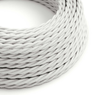 MATASSA 5 MT CAVO TRECCIA SETA 2 X 0,75 MMQ BIANCO