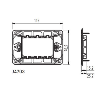 SUPPORTO 3 MODULI MATIXGO