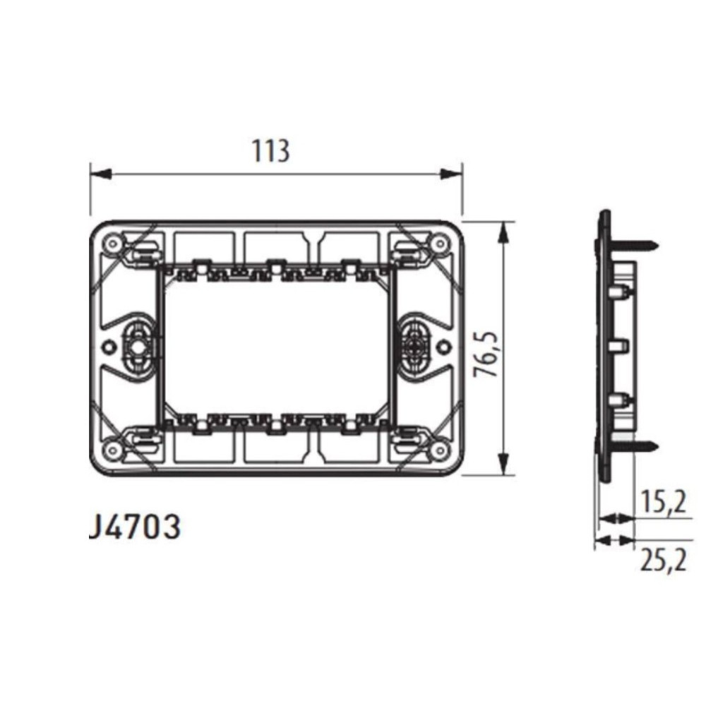 SUPPORTO 3 MODULI MATIXGO