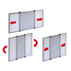 ZANZARIERA  ESTENSIBILE CM 50 X 75 ALLUMINIO