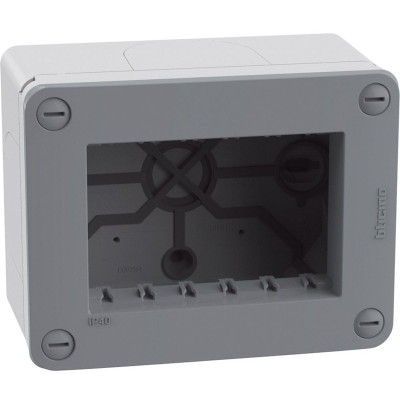 SCATOLA CUSTODIA 3 POSTI IP40 GRIGIA MATIXGO