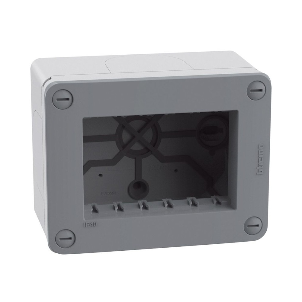 SCATOLA CUSTODIA 3 POSTI IP40 GRIGIA MATIXGO