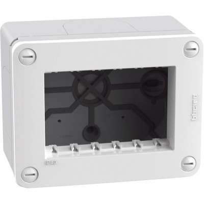 SCATOLA CUSTODIA 3 POSTI IP40 BIANCO MATIXGO