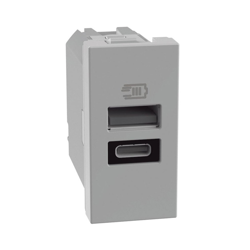 PRESA USB A+C GRIGIA MATIXGO