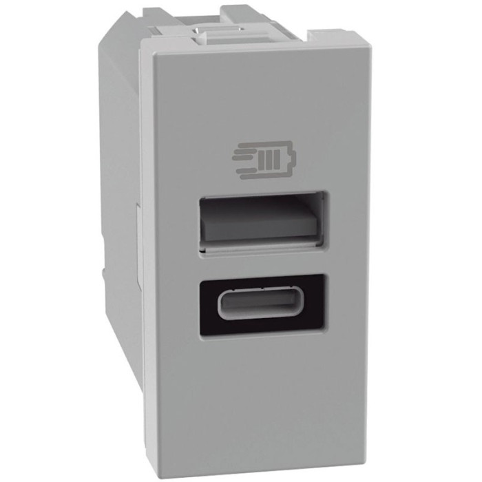 PRESA USB A+C GRIGIA MATIXGO