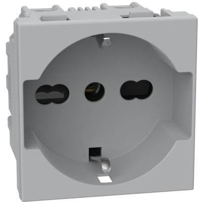 PRESA SCHUKO UNEL BIP 16A GRIGIA MATIXGO