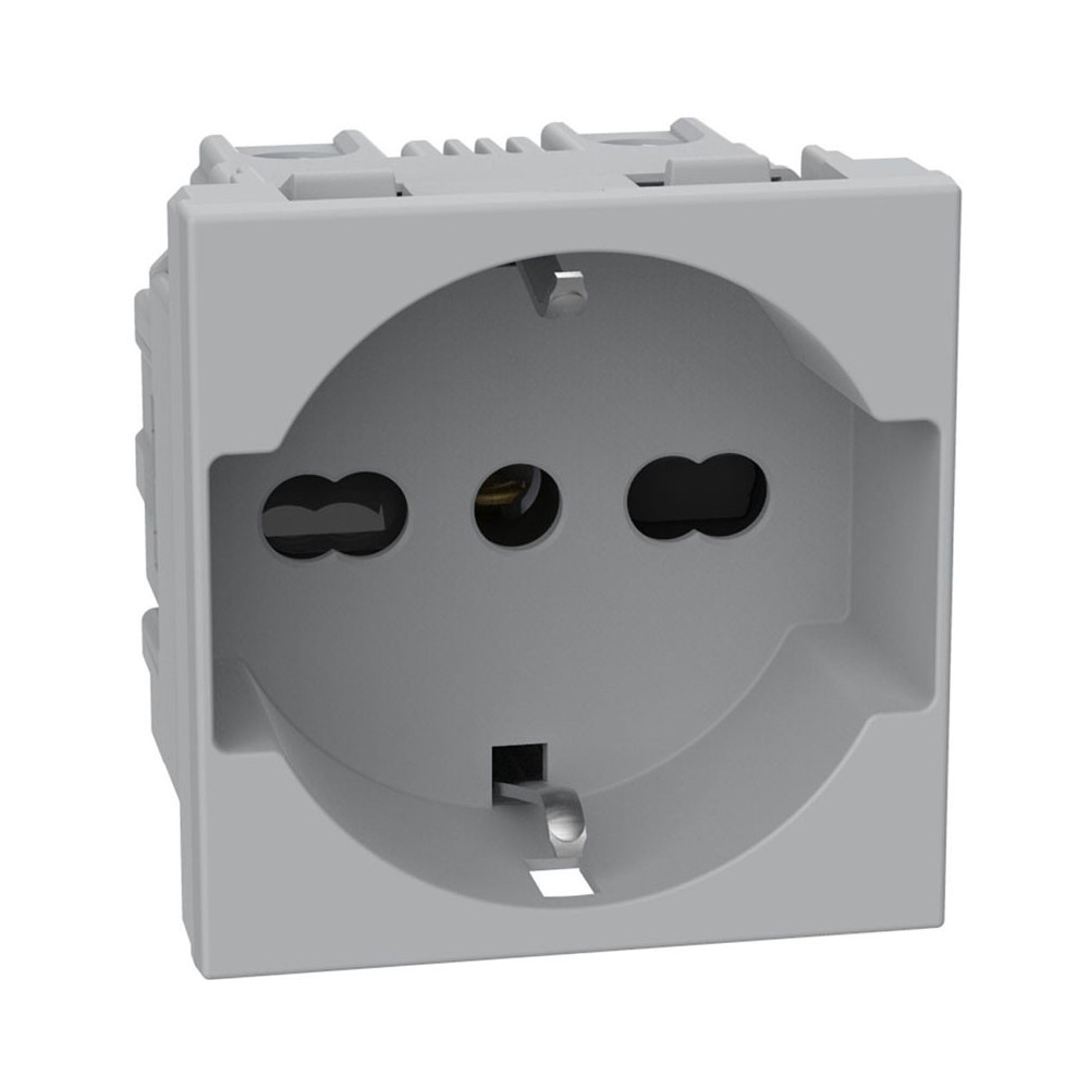 PRESA SCHUKO UNEL BIP 16A GRIGIA MATIXGO