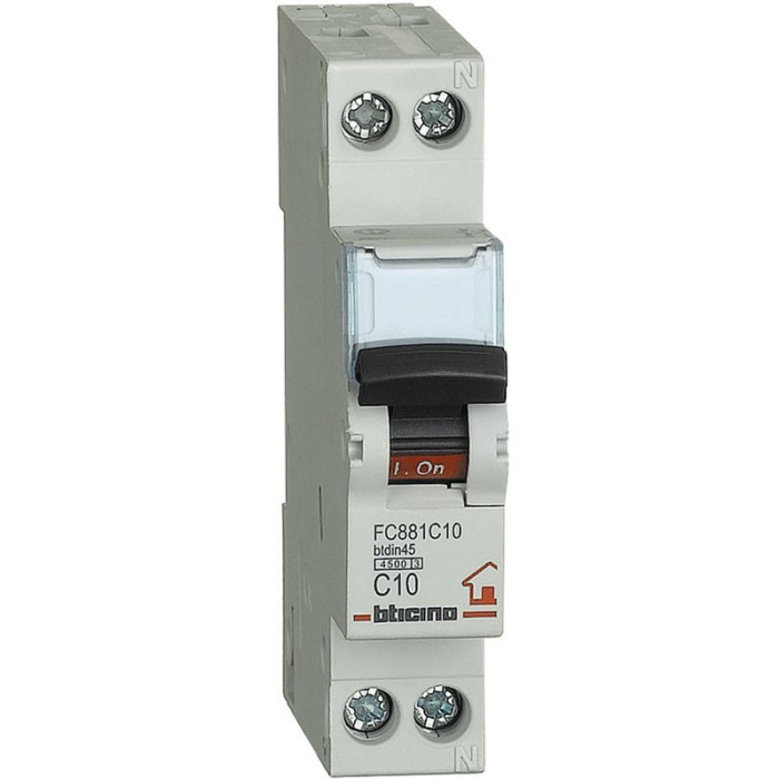 INTERRUTTORE MAGNETOTERMICO 10A1MD 4500K BTICINO