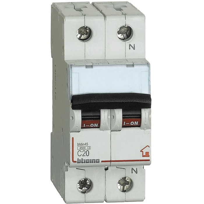 INTERRUTTORE MAGNETOTERMICO 20A 2MD 4500K BTICINO