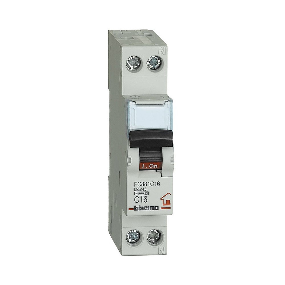 INTERRUTTORE MAGNETOTERMICO 16A 1MD 4500K BTICINO