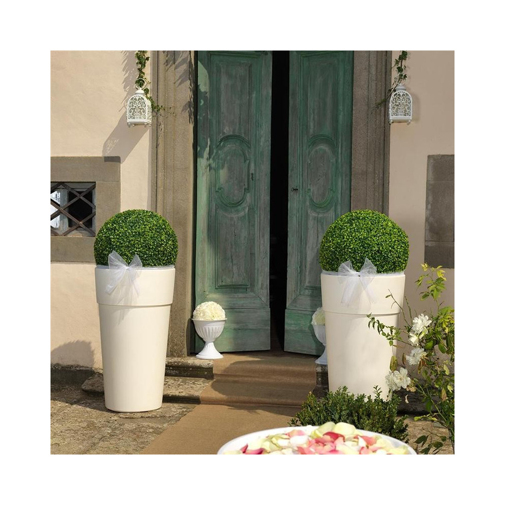 VASO CONICO MOD. "ELEGANT" D. 40 BIANCO