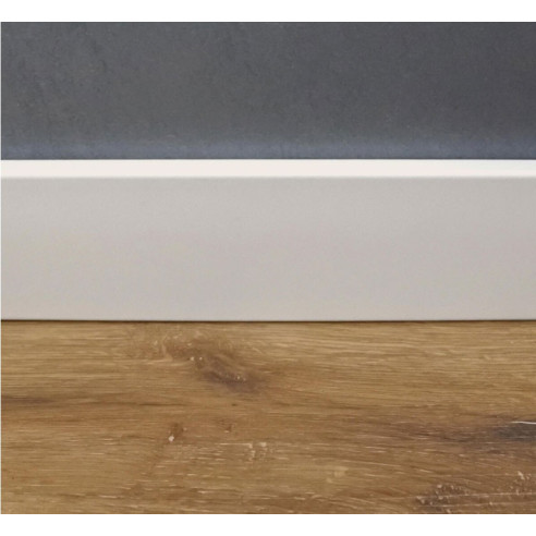 BATTISCOPA SQUARE BIANCO MM 14x70  - 2,5MT ESPANSO