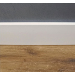 BATTISCOPA SQUARE BIANCO MM 14x70  - 2,5MT ESPANSO