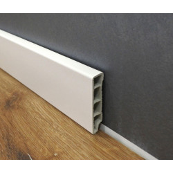 BATTISCOPA SQUARE BIANCO MM 14x70  - 2,5MT ESPANSO