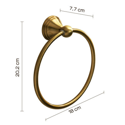 PORTASALVIETTE AD ANELLO IN BRONZO ROMANCE