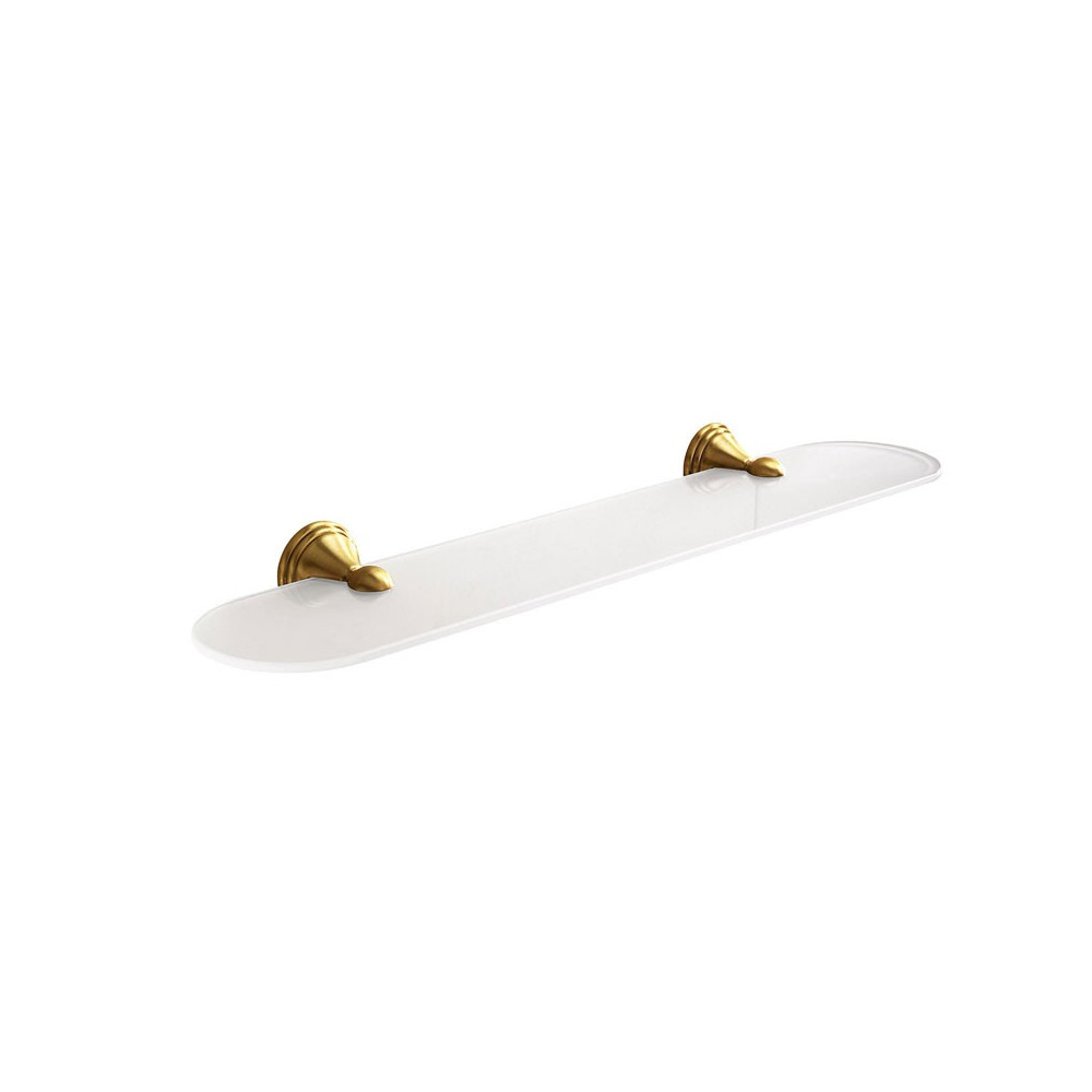 MENSOLA IN VETRO SATINATO ROMANCE DA 60 CM