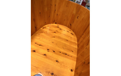 VASCA DA BAGNO IN LEGNO ORCHIDEA