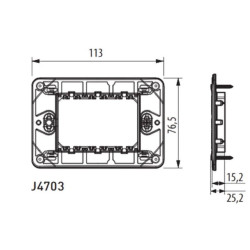 SUPPORTO 3 MODULI MATIXGO