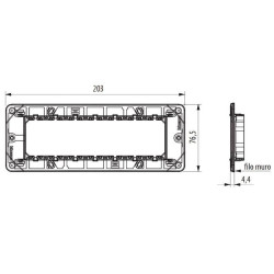 ✔️ Supporto 7 Moduli MatixGO BTicino – Accessorio per Impianti Elettrici | Cetramercato