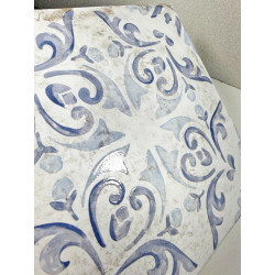 PAVIMENTO DECORO BLU STILE VIETRI CM 23,5 X 23,5
