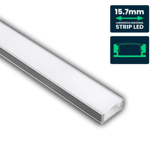 PROFILO ESTENSIBILE ALLUMINIO PER STRIP LED - 2MT V-TAC