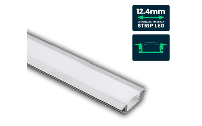 PROFILO ALLUMINIO PER STRIP LED 2MT VTAC