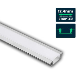 PROFILO ALLUMINIO PER STRIP LED 2MT VTAC