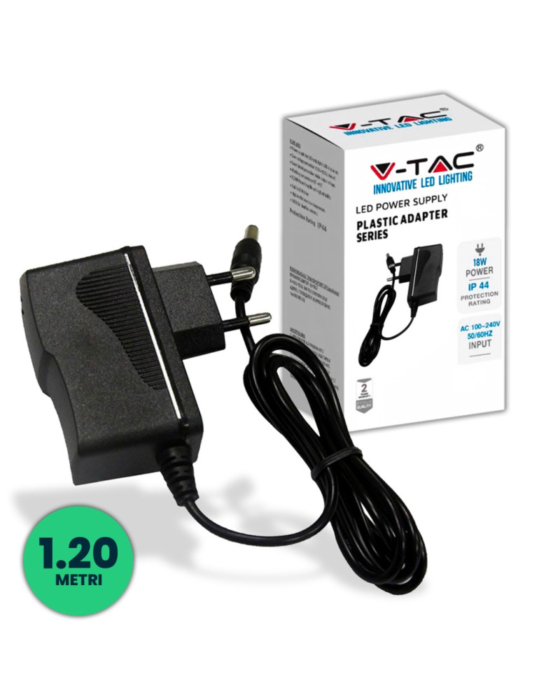 ALIMENTATORE SPI10A PER LED 12V - 18W1,5A VTAC