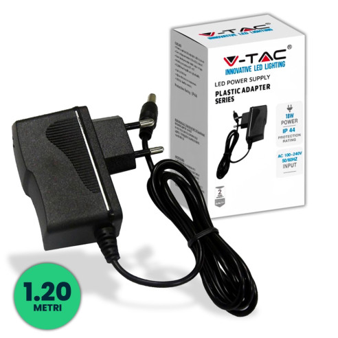 ALIMENTATORE SPI10A PER LED 12V - 18W1,5A VTAC