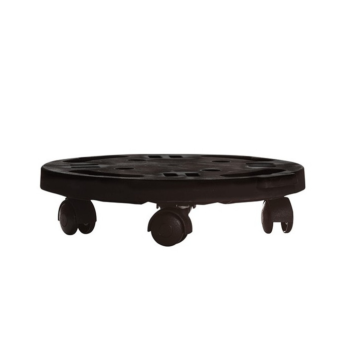 CARRELLO TONDO CON RUOTE IN PP D.30 CM