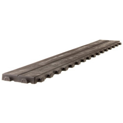 PIASTRELLA DOGA PLASTICA 117X16 CM MARRONE