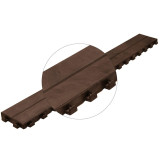 PIASTRELLA DOGA PLASTICA 117X16 CM MARRONE
