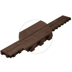 PIASTRELLA DOGA PLASTICA 117X16 CM MARRONE