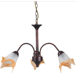 LAMPADARIO 1162 RUGGINE 3XE14