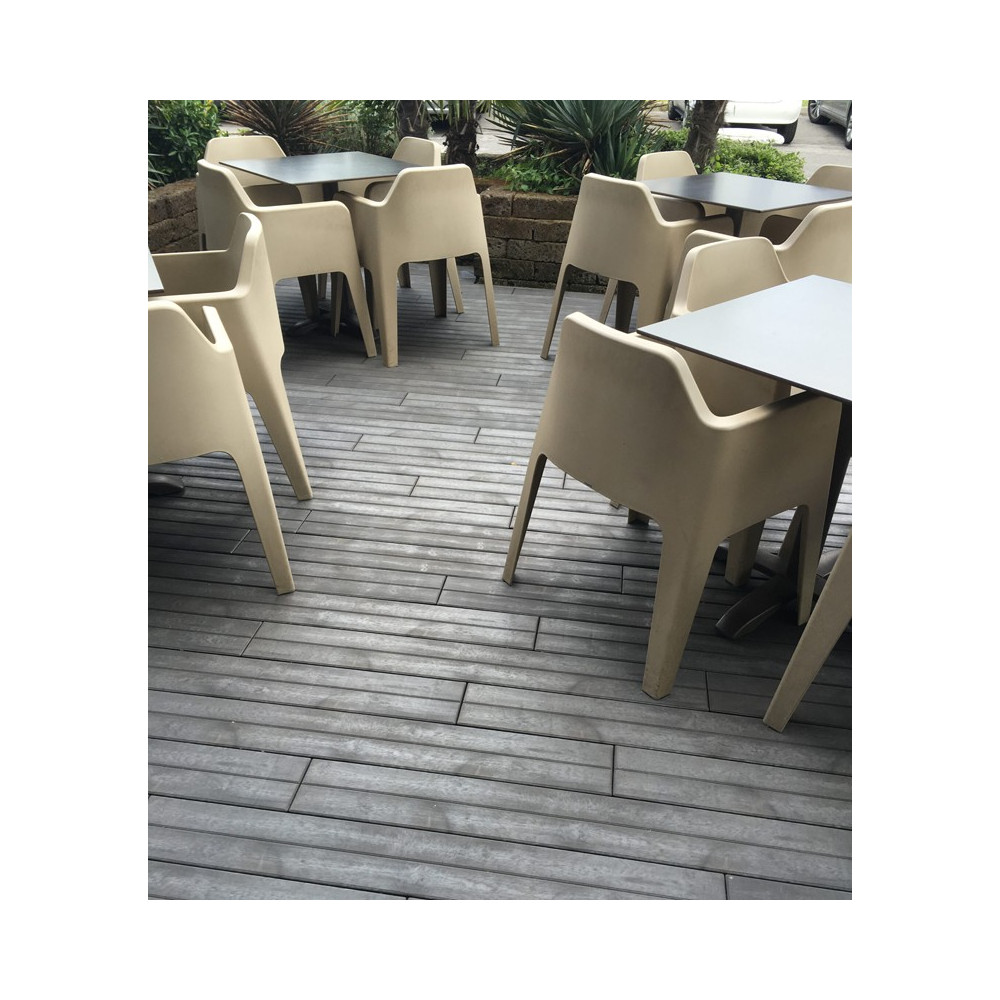 PIASTRELLA DOGA PLASTICA 117X16 CM MARRONE