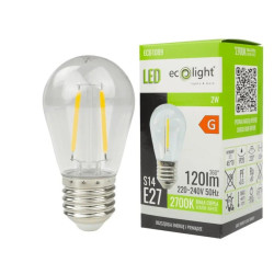 LAMPADINA LED FILAMENTO S14 2W 2700K 120LM