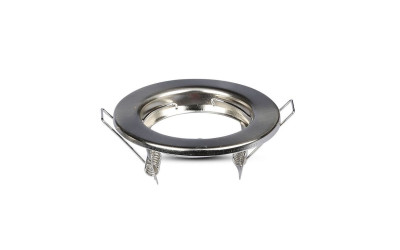 PORTAFARETTO 2 PZ  NIKEL SATINATO TONDO D.80XH.30