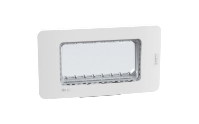 PLACCA IDROBOX IP55 4 POSTI  BIANCO MATIXGO
