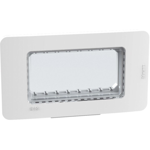 PLACCA IDROBOX IP55 4 POSTI  BIANCO MATIXGO