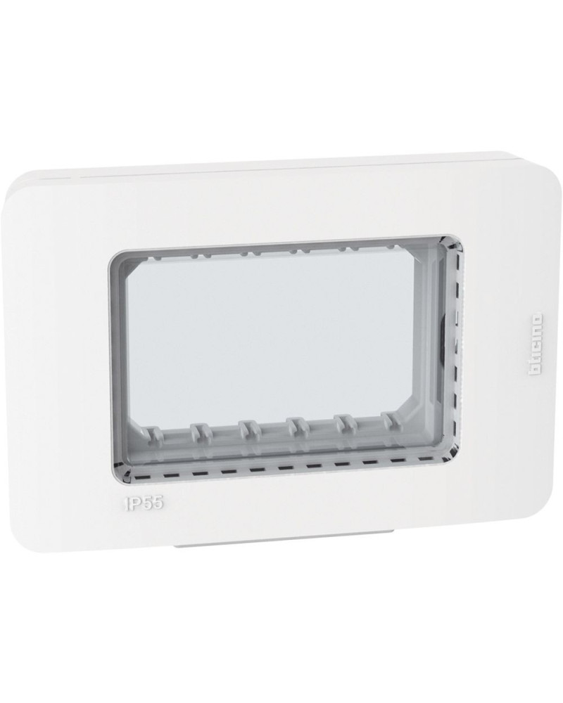 PLACCA IDROBOX IP55 3 POSTI  BIANCO MATIXGO